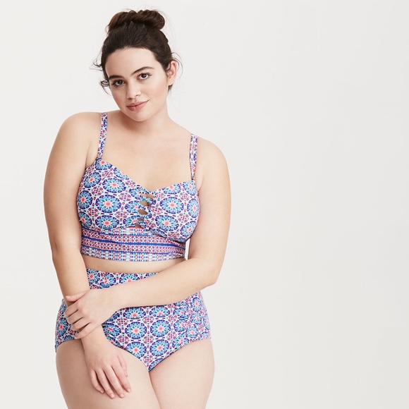TORRID Tile Print High Waist Swimsuit Bottom 4x - Picture 3 of 7